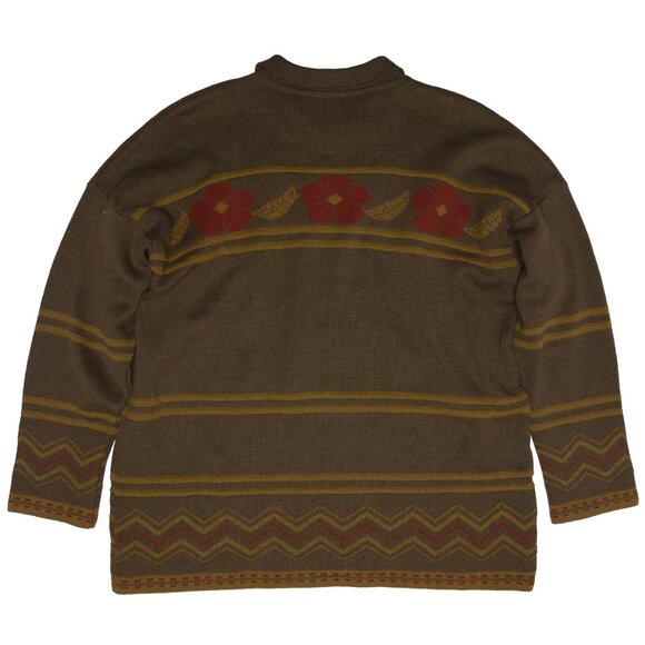 FILATO FOLCO (Italy) 70s Vintage , Intarsia, Tuck Stitch, Folk Art - Picture 3 of 5